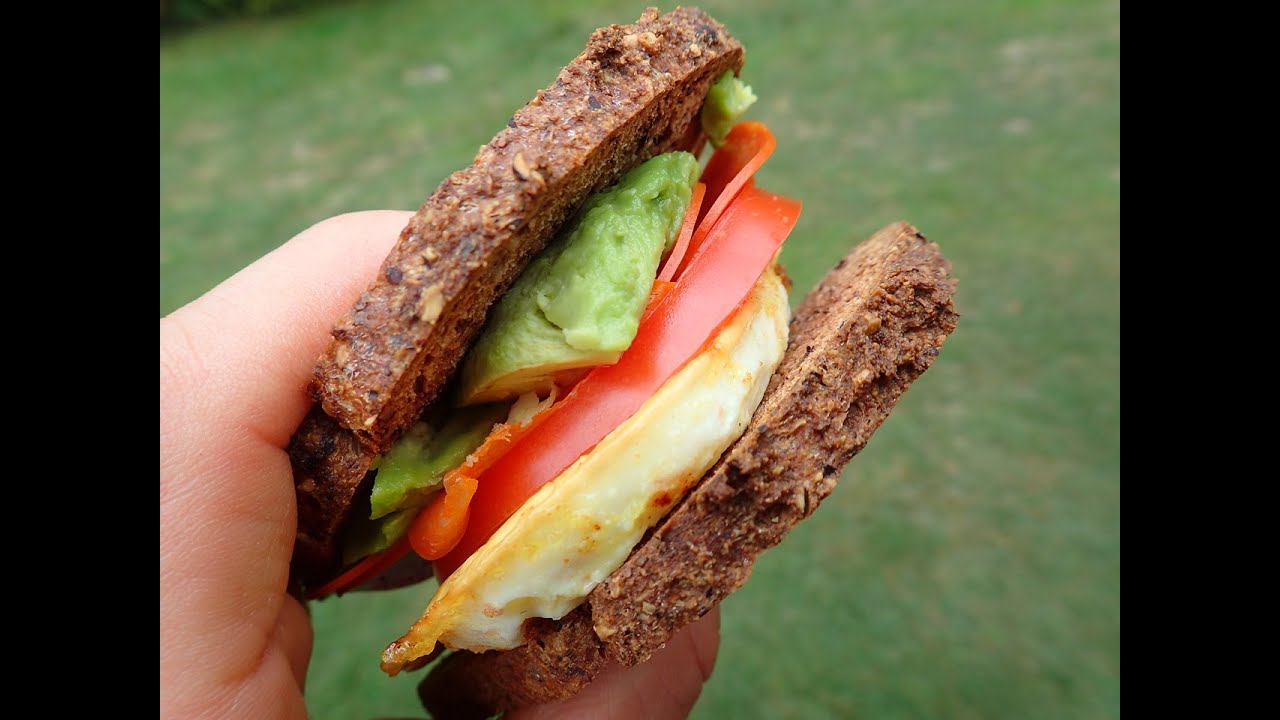 Pepperoni Egg & Tomato Paleo Bread Sandwich YouTube