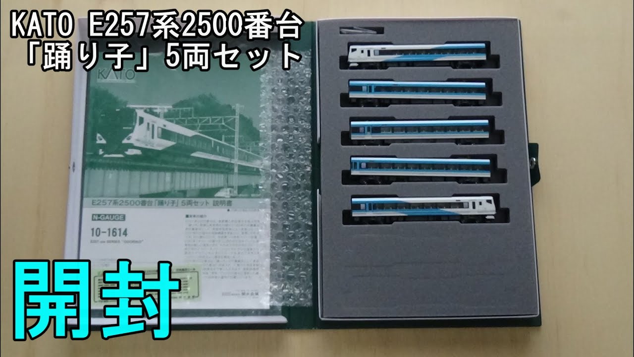 鉄道模型Nゲージ KATO E257系2500番台「踊り子」5両セットの開封