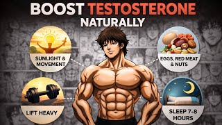 Boost Your Testosterone Naturally 🔥 4 Easy Ways to Increase T Levels Fast. 