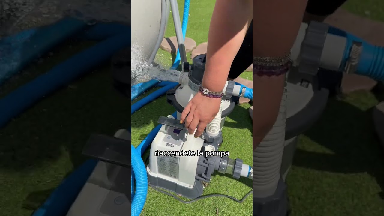 Lavaggio settimanale della pompa a sabbia, come eseguirlo? - Floricoltura Quaiato