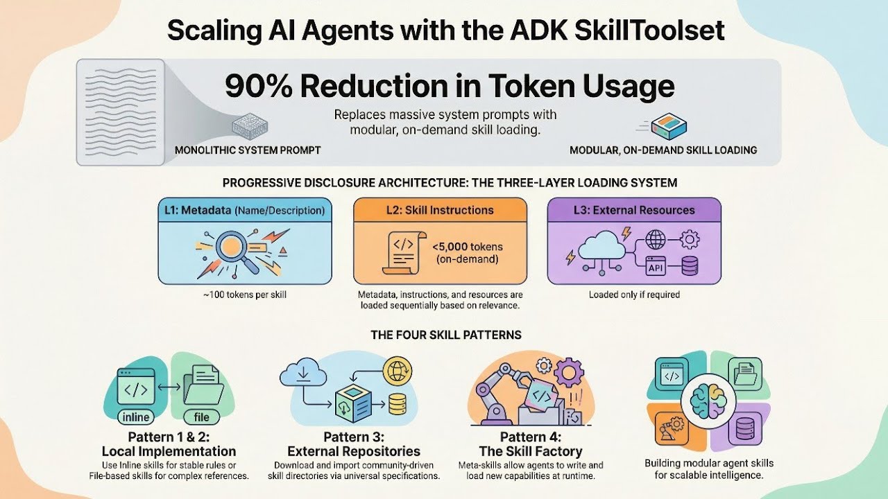 Scaling AI Agents with the ADK Skill Toolset: Achieve 90% Token ...