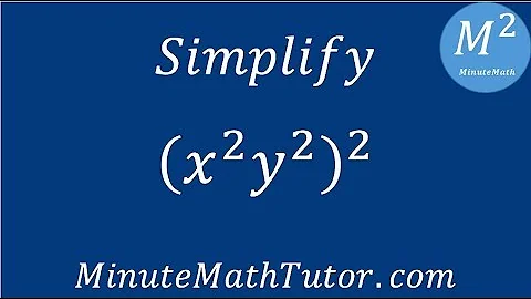Simplify (x^2y^2)^2