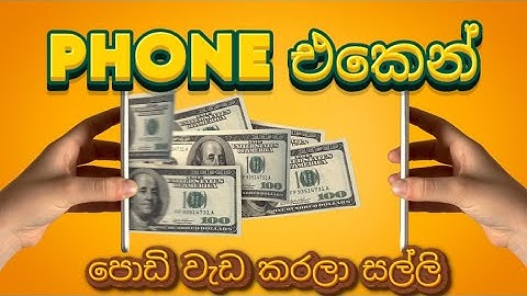 Phone එකෙන් පොඩි වැඩ කරලා සල්ලි | ලේසිම Online Job එක (Micro Tasks) 