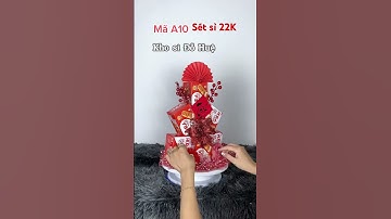 Hướng dẫn làm tháp tài lộc , đơn giản #hoa #phukientrangtri #tet
