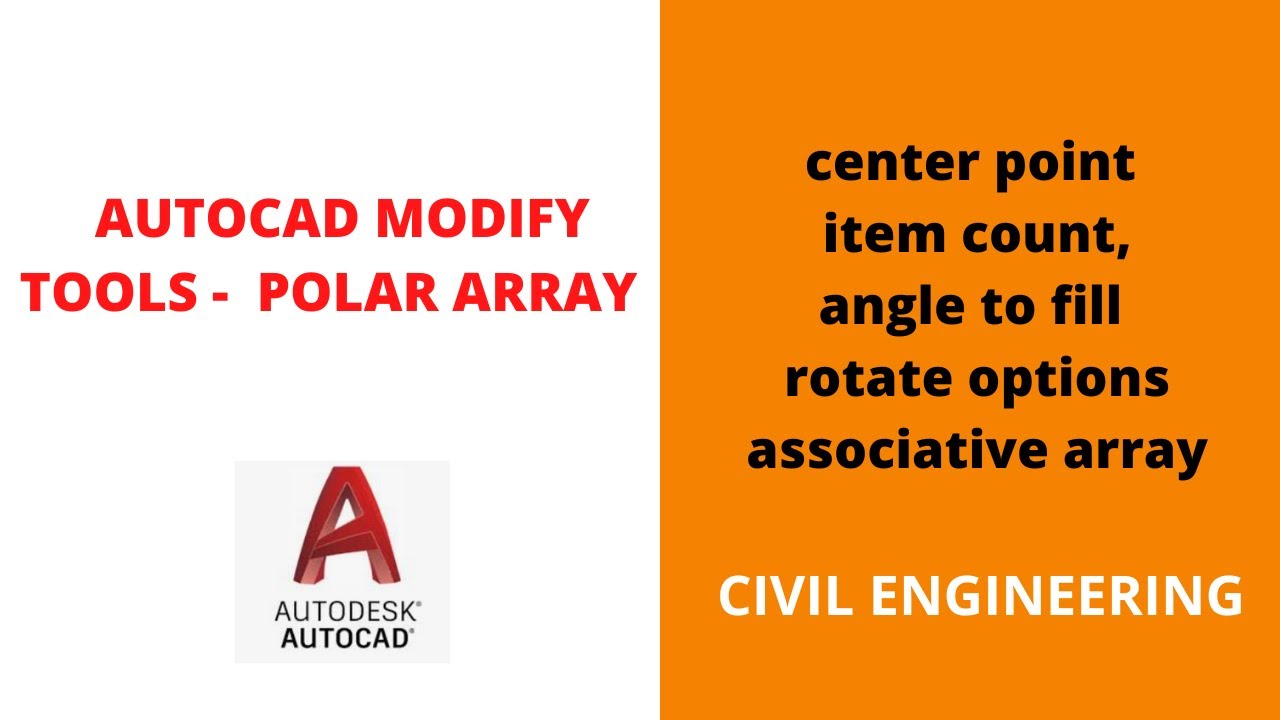AutoCAD Polar Array Command Explained in Malayalam - YouTube