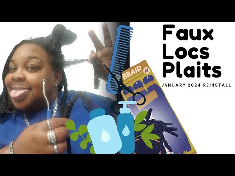 Faux Locs Plaits [January 2024] Reinstall - YouTube