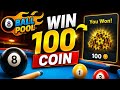 8 Ball Pool Beginner Match | 100 Coins Victory