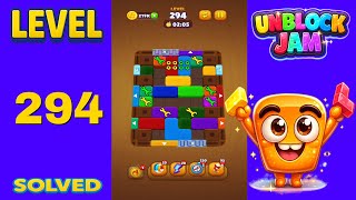 Unblock Jam Level 294 Walkthrough Solution