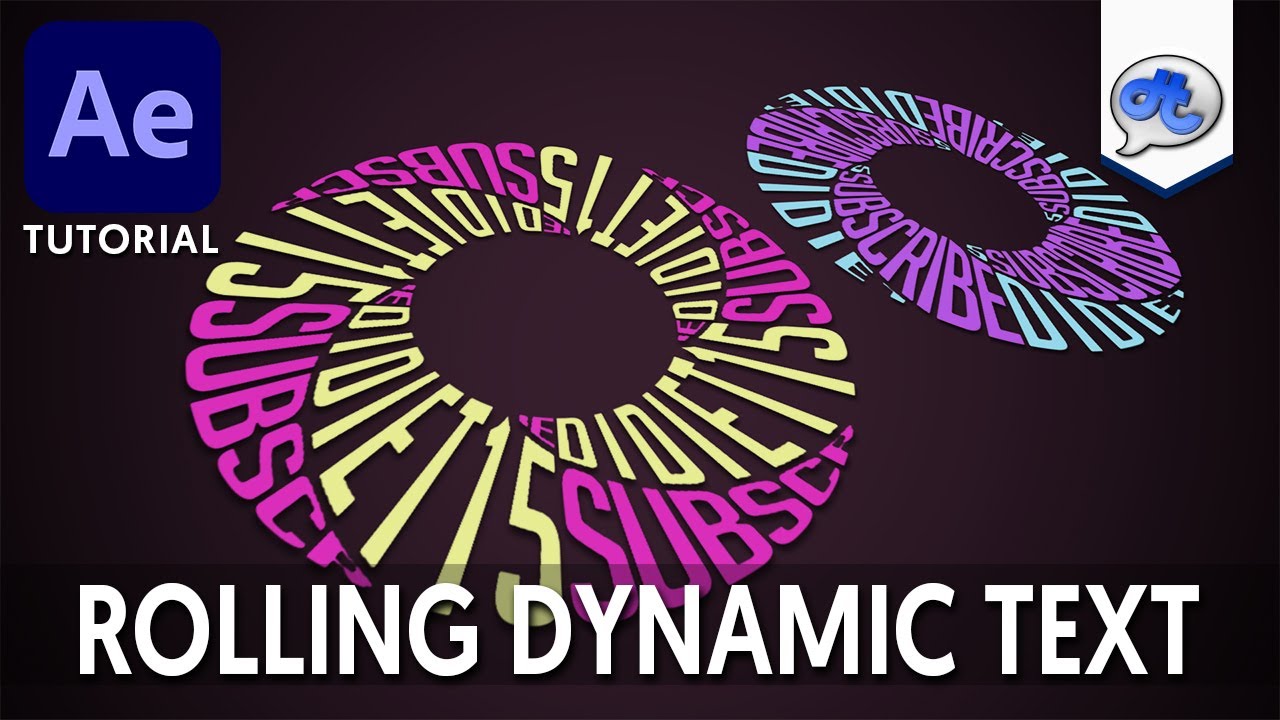 Adobe After Effects | TUTORIAL #91 : ROLLING DYNAMIC TEXT (Bahasa ...