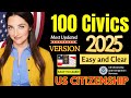 2025 USCIS Official 100 Civics Test Questions Random with Easy Answers - Pass U.S. Citizenship Test