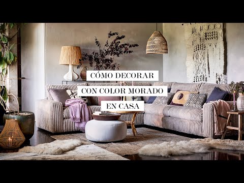 Cómo decorar con color morado en casa: ideas para utilizar un tono muy original | DecoraciónTV