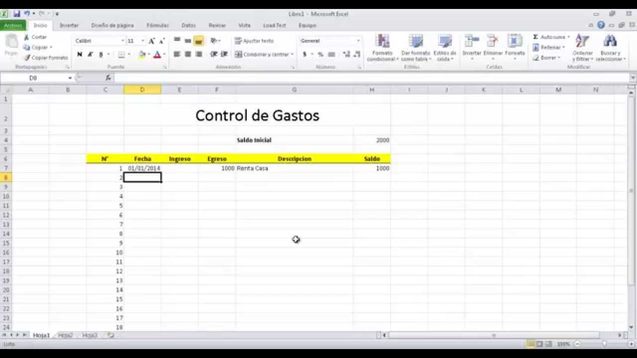 Facturacion Y Control De Gastos Excel