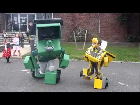 Bumblebee and Bulkhead transformer costumes