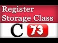 Register Storage Class in c | LearningLad.com
