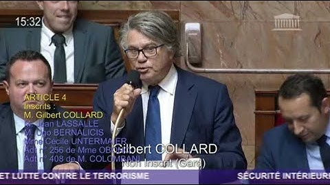 La réaction froide et menaçante de Gilbert Collard après la perte de son immunité