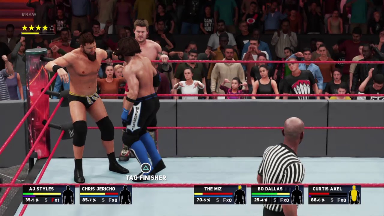 WWE 2K18 - Y2AJ VS The Miztourage - Handicap Request Match