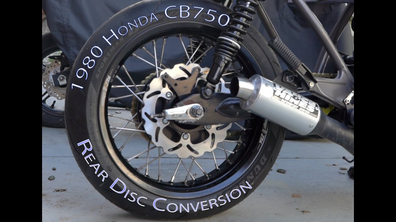 1980 Honda CB750 Rear Disc Conversion YouTube