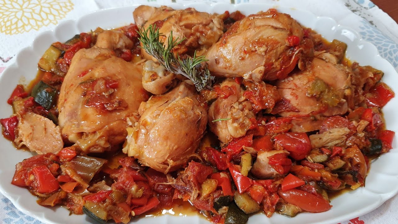 POLLO IN PADELLA SENZA GRASSI CREMOSO CON VERDURE | HEALTHY CHICKEN WITH VEGGIES WITHOUT EXTRA FAT