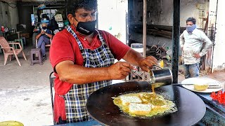 Mumbai's Famous Bread Omlet Dish | Highest Selling Breakfast |  Egg Street Food | Indian Street Food