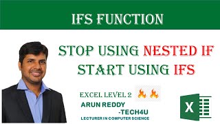 EXCEL LEVEL 2 PART 45 - IFS FUNCTION (EXCEL 2019 & 365)
