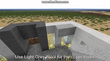 Minecraft: Modern Apartment Tutorial (Part 1, Main Building) (Music)