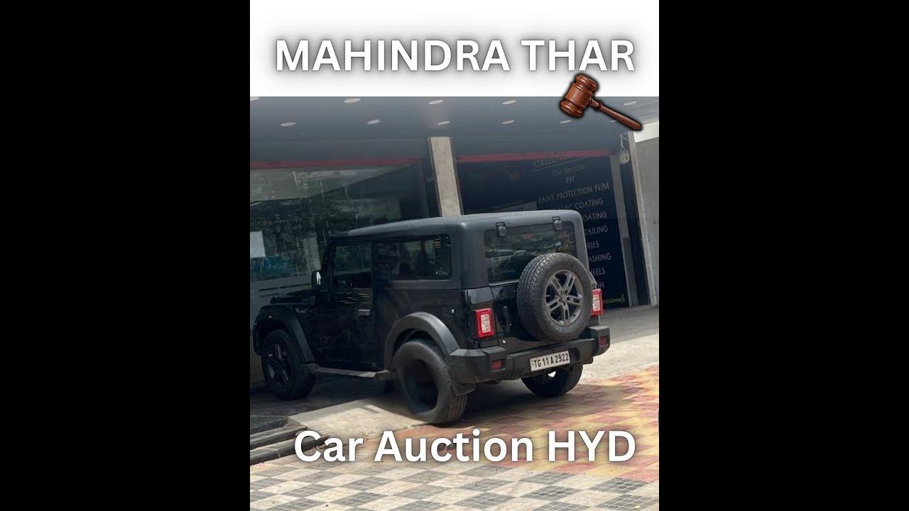Mahindra Thar Car Auction in Hyderabad - 27th Jan 
