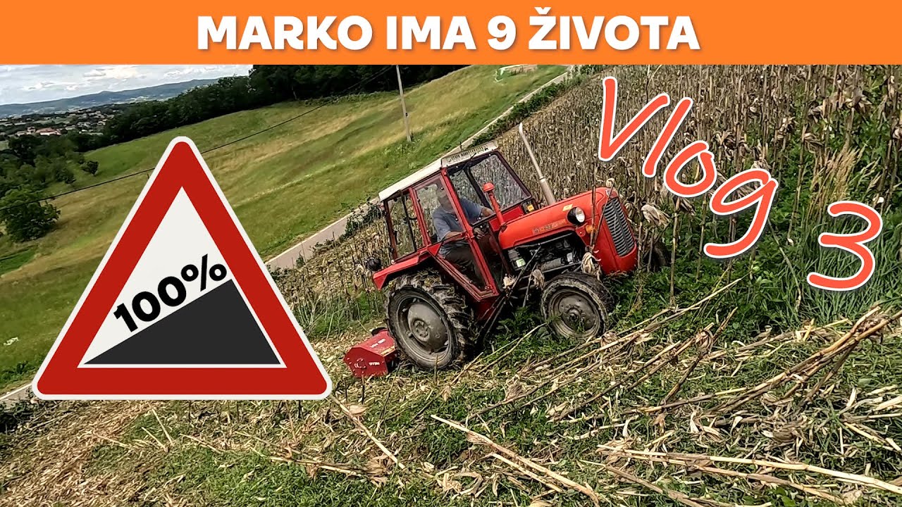 Malčiramo na dva točka! Rastresanje sena, malčiranje kukuruzovišta i pranje hladnjaka-04.06.2024. g.