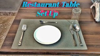 Restaurant Table Setup | Breakfast | Lunch & Dinner | Arjun Pahadi |