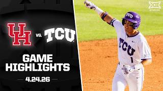 Houston vs. TCU Highlights (4.24.26) | 2026 Big 12 Baseball