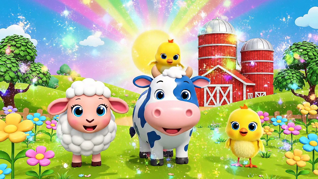 Clever Fox Steals Fruits from the Farm 🦊🍎🍓 | Funny and Fun Kids Nursery Rhyme Animation