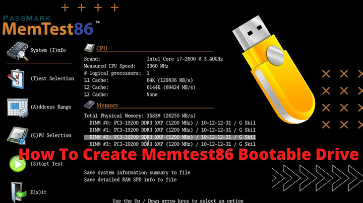 How to create a Memtest86 Bootable USB for Testing PC RAM