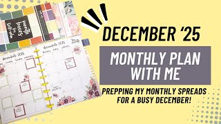 Plan with Me- December Monthly Spreads