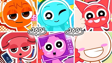 360° VR Incredibox Sprunki OC Animated Series Intro But ALL Together