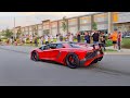 Supercars at Sunset Car Show Pullouts, Launches, &amp; Rolling Burnouts!! - July 2023