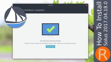 How To Install Solus 2017.04.18.0
