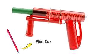 I Made a Toy Gun Using Only a Pen | How to make a Mini Toy Gun with a Pen | DIY Pencil Toy Gun