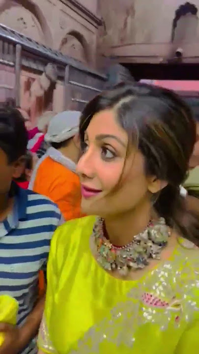 Shilpa Shetty in Banke bihari Mandir #shorts#