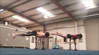 Acrobatic training at Kinetic Sports Academy