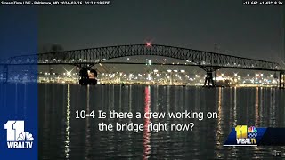 Audio from Key Bridge collapse sheds light on timeline