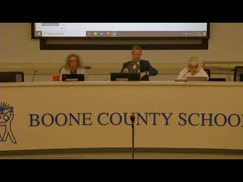 Boone County School Board Meeting For May 2022