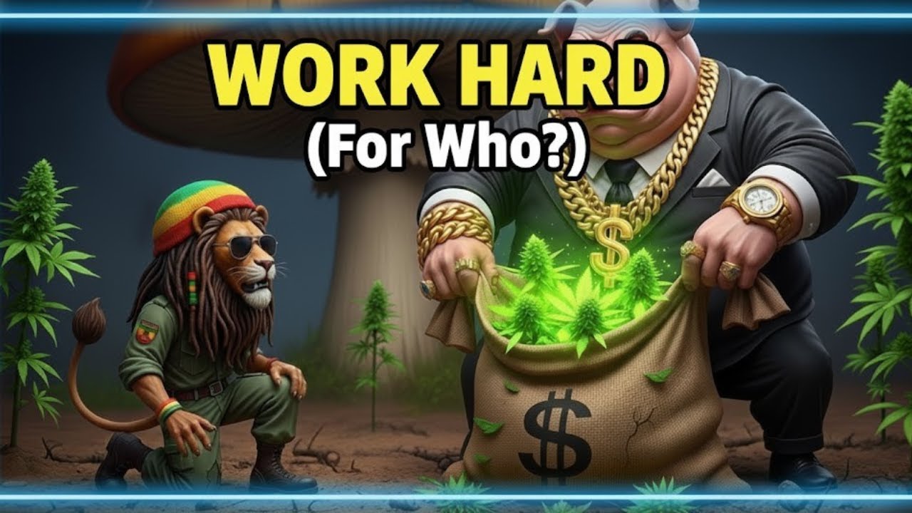 ReggAI - Work Hard (For Who?) | 4K Sarcastic Anthem | Veo 3.1 | No Copyright Music 😬