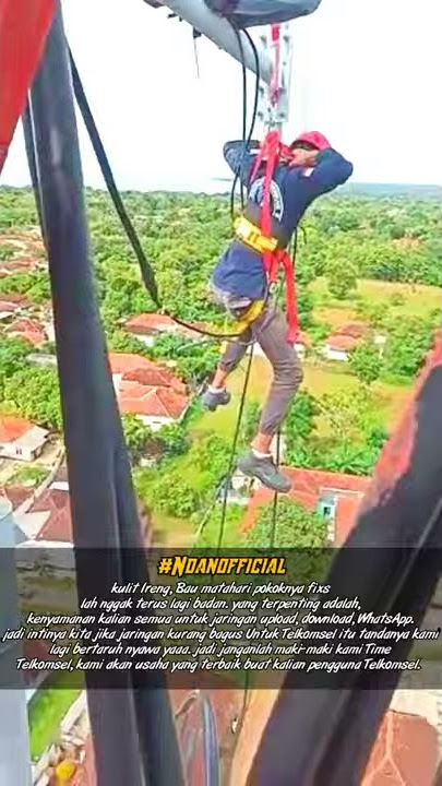 Story WhatsApp Anak Tower Telekomunikasi Telkomsel Indonesia