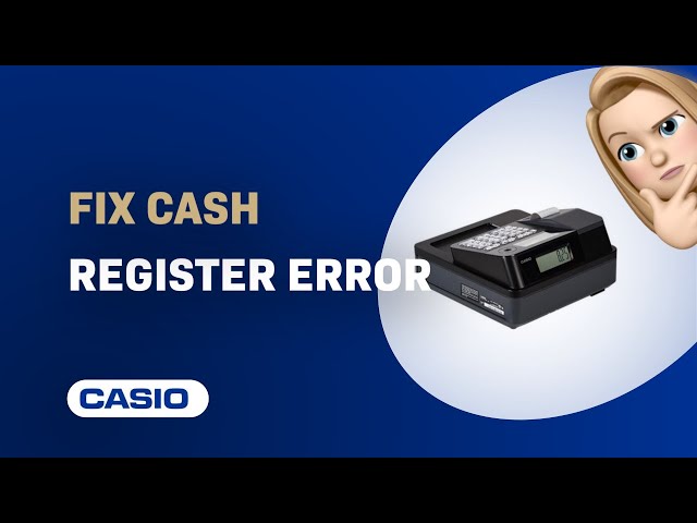CASIO レジスター　カッターエラー How to Fix Casio PCR-T273 Cash Register Error 10 - YouTube