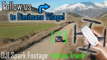 DJI SPARK ACTIVE TRACK TEST about 50km\h - Δημητσάνα Αρκαδίας