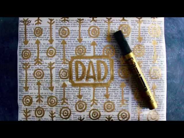 DIY Gift Wrap Tutorial & Ideas: How to Make Wrapping Paper from a