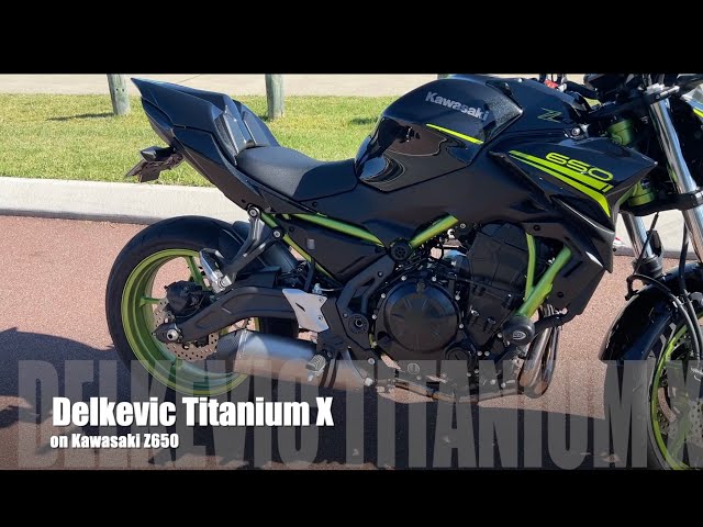 Delkevic Titanium X exhaust installed on Kawasaki Z650 - YouTube