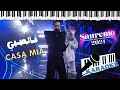 Ghali Casa mia Karaoke Sanremo 2024 (Base al piano con testo)