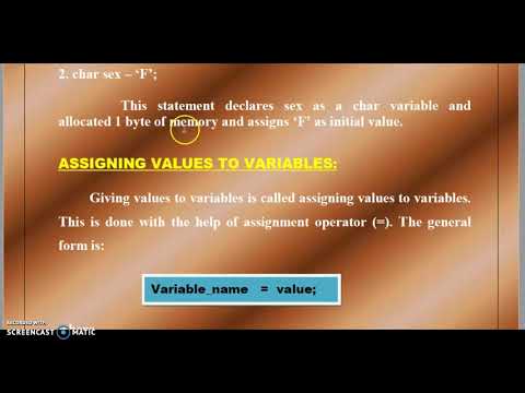 VARIABLE - ASSIGNING AND CONSTANTS
