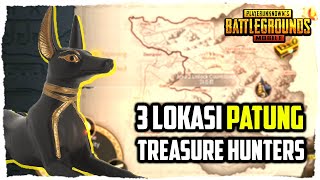 NEW!! 3 Lokasi Patung Ancient Treasure Hunters PUBG Mobile