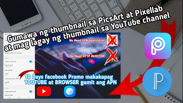Paano gumawa ng thumbnail gamit ang PicsArt at Pixellab | Enrico YT